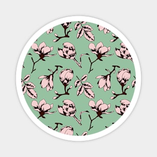 Seamless pattern with spring tree buds Magnet